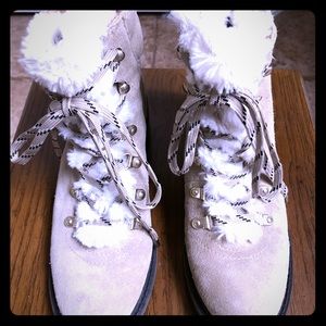 Sam Edelman Fur Winter Boots Sz 8